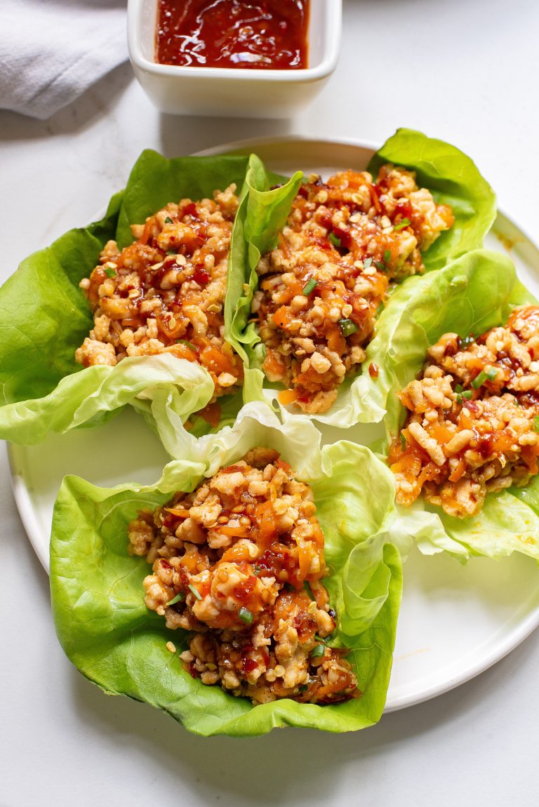 Keto Asian Chicken Lettuce Wraps