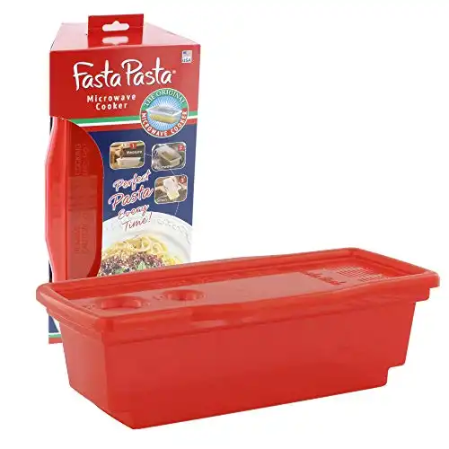 The Original Fasta Pasta Quickly Cooks up to 4 Servings of pasta- No Mess, Sticking or Waiting For Boil- Perfect Al Dente Pasta Every Time