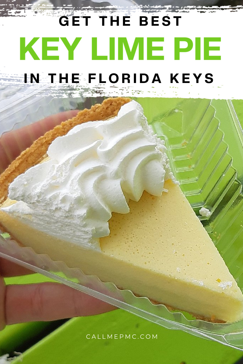 Best Key Lime Pies article with one slice of pie.