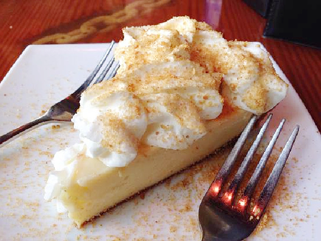 Best Key Lime Pies article with photo of one slice of pie.