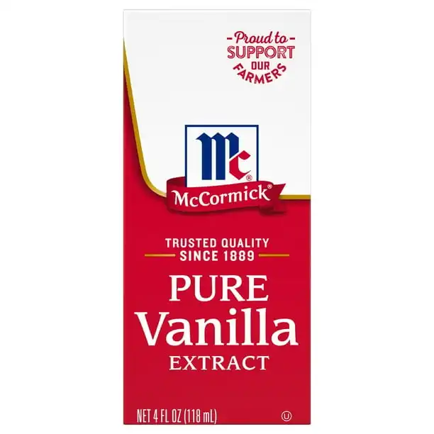 McCormick Non-GMO Gluten Free All Natural Pure Vanilla Extract, 4 fl oz Box